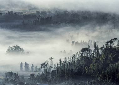 Bergdorf mit Panoramablick