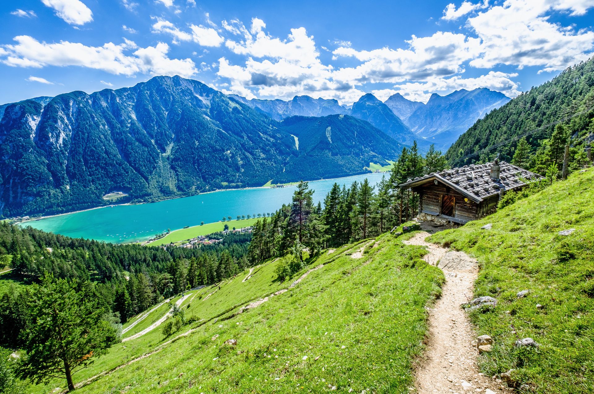 Wanderweg mit Seeblick