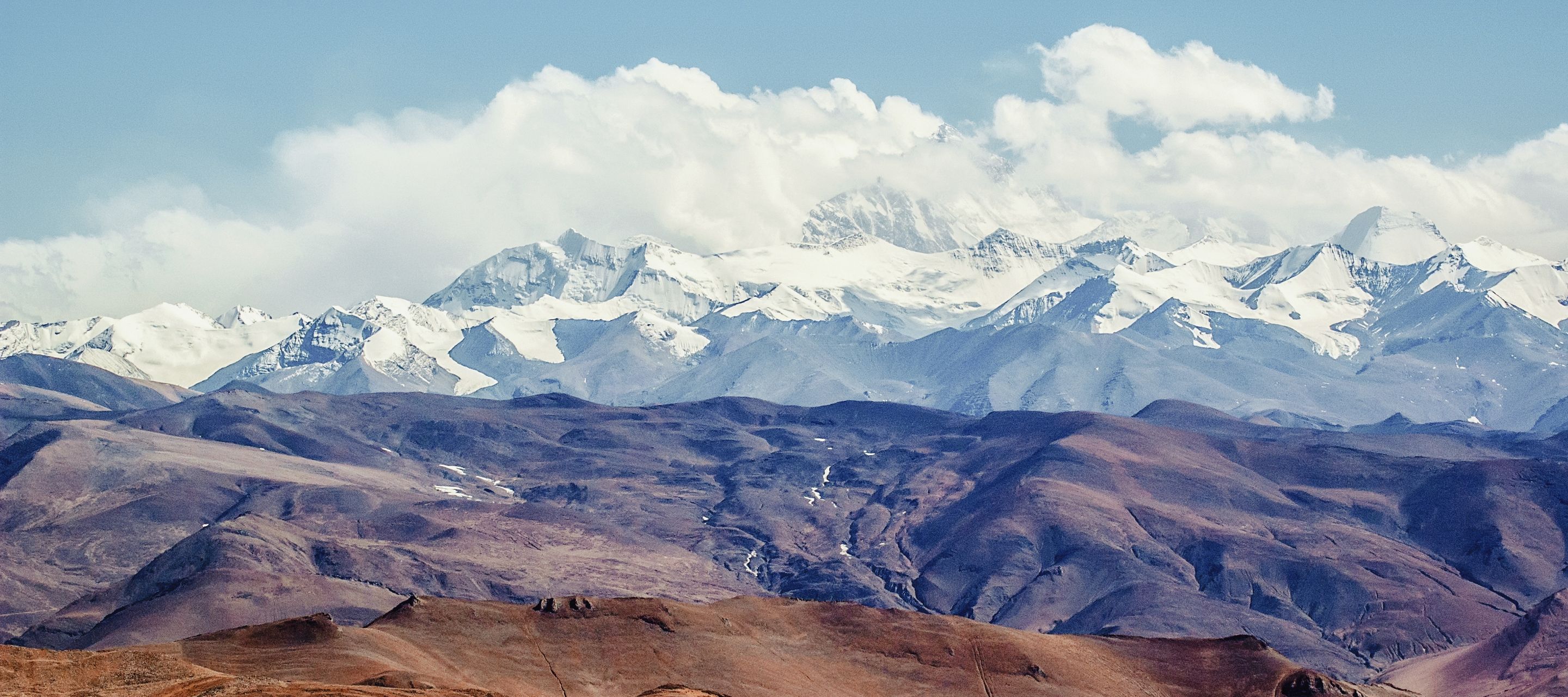 Blick auf den Mount Everest (Mt. Qomolangma), Tibet