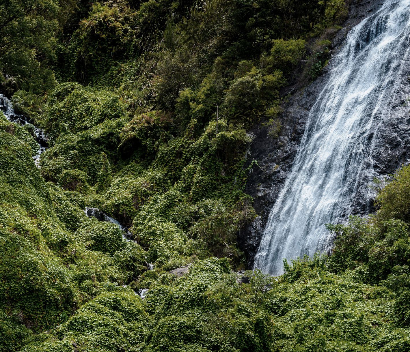 Teil des Wasserfalls «Voile de la Mariée» im Talkessel von Salazie