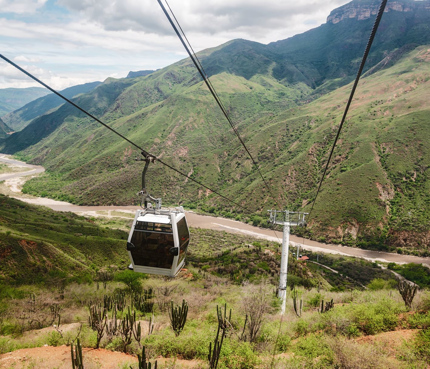 Die Seilbahn im Chicamocha-Canyon