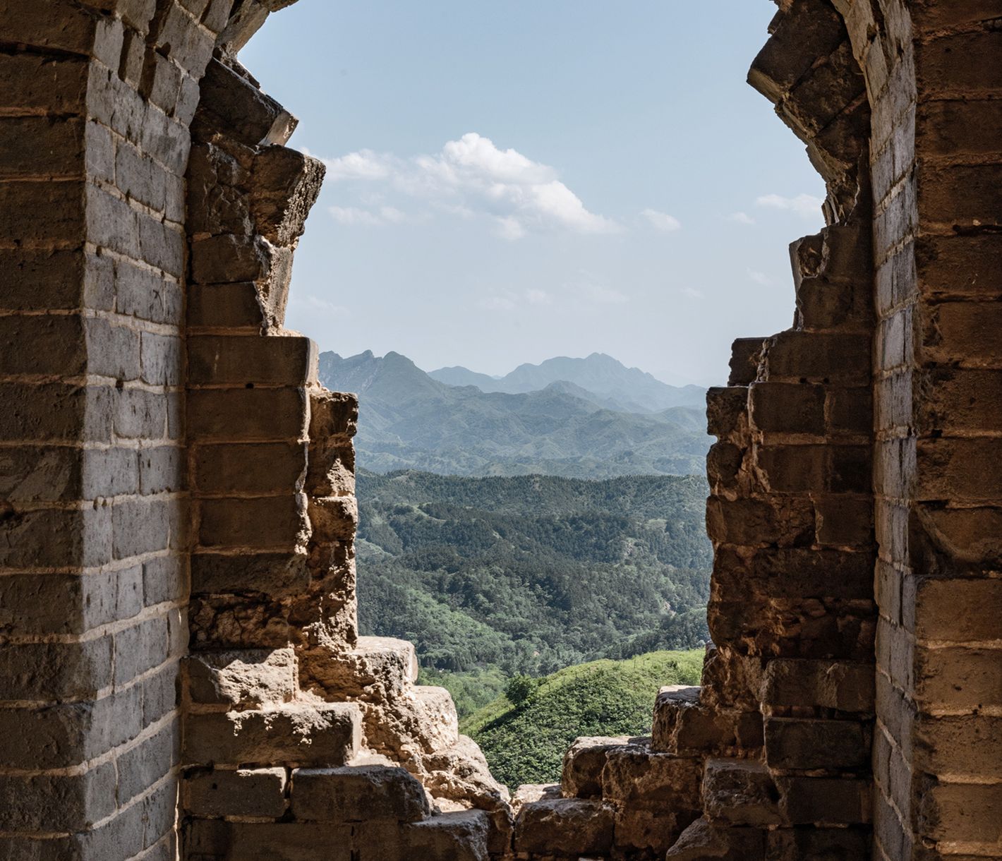 Die strategisch wichtige Passfestung Gubeikou aus der Jin-Zeit besteht überwiegend aus Ruinen.