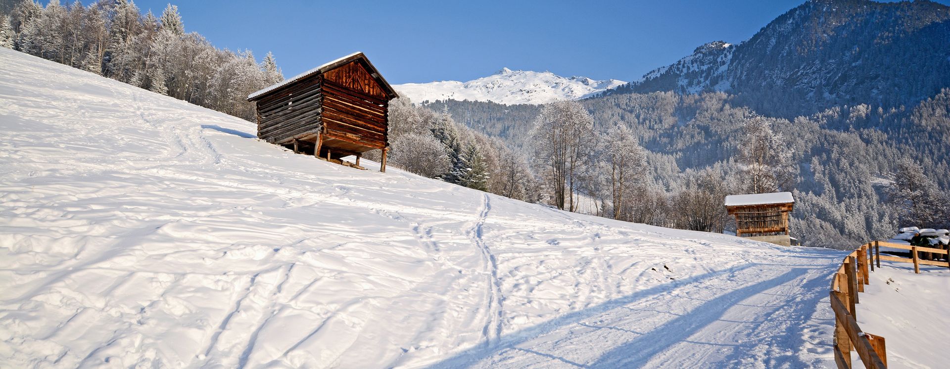 Paysage hivernale à Pitztal