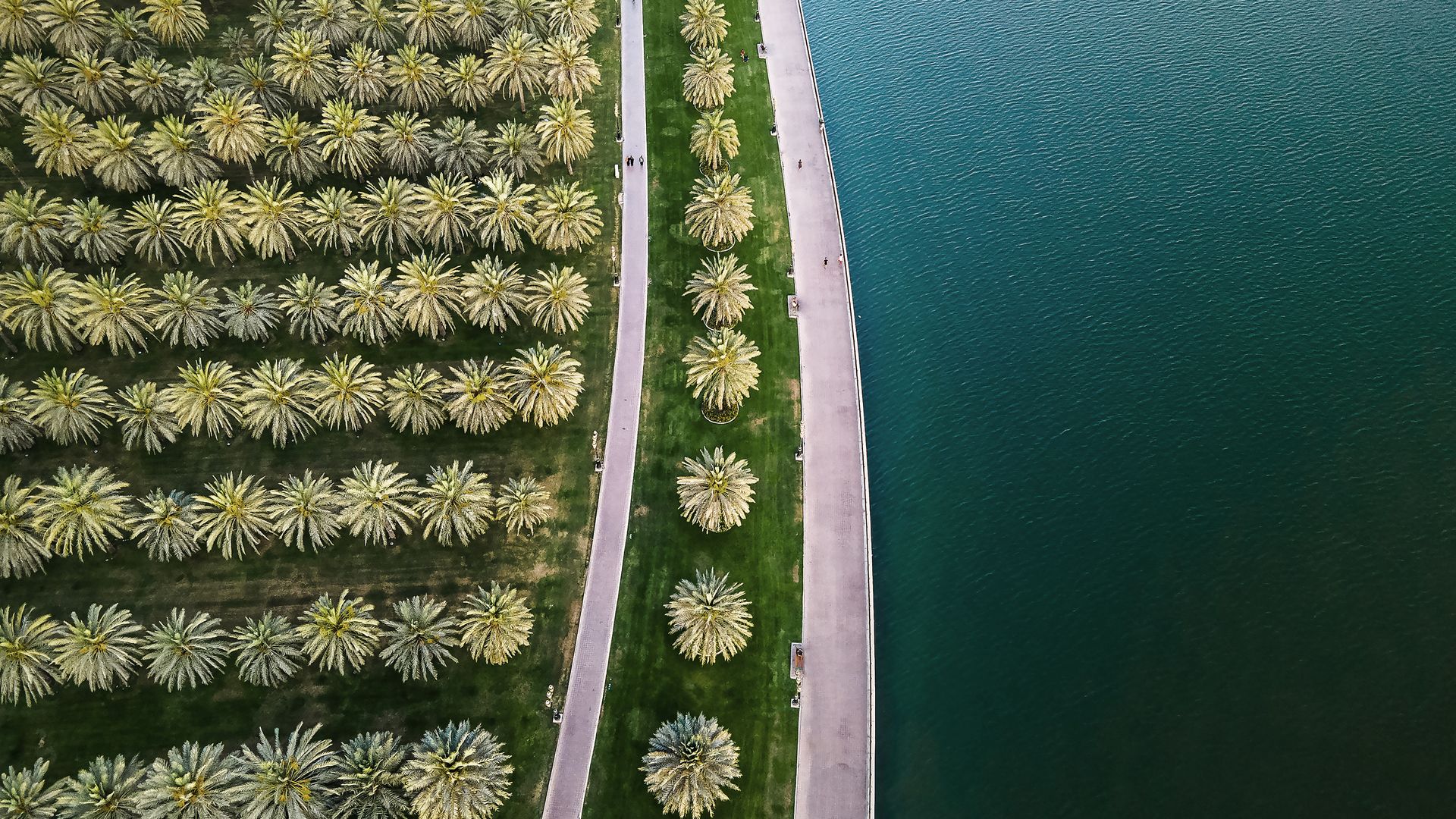 Promenade bei der Al-Noor-Insel in Sharjah