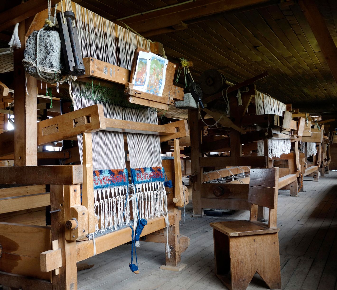 Puyuhuapi, les tapis sont toujours fabriqués à la main