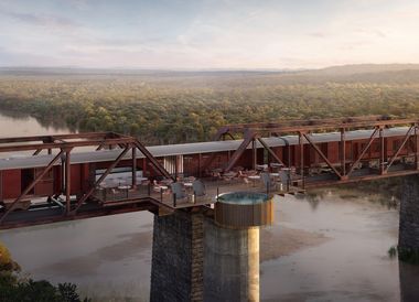 Kruger Shalati, Train on the Bridge