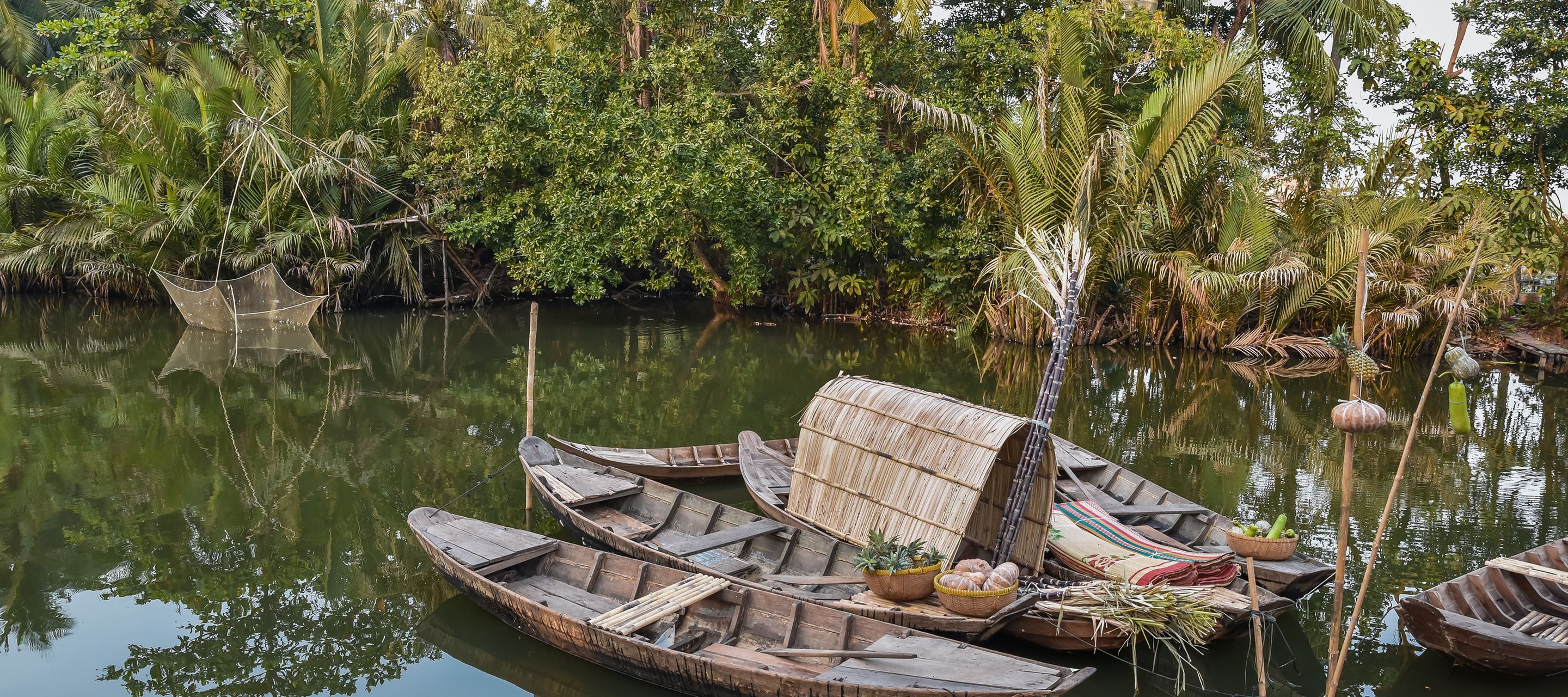 Boote sind im Mekong-Delta mit Abstand das wichtigste Transportmittel.