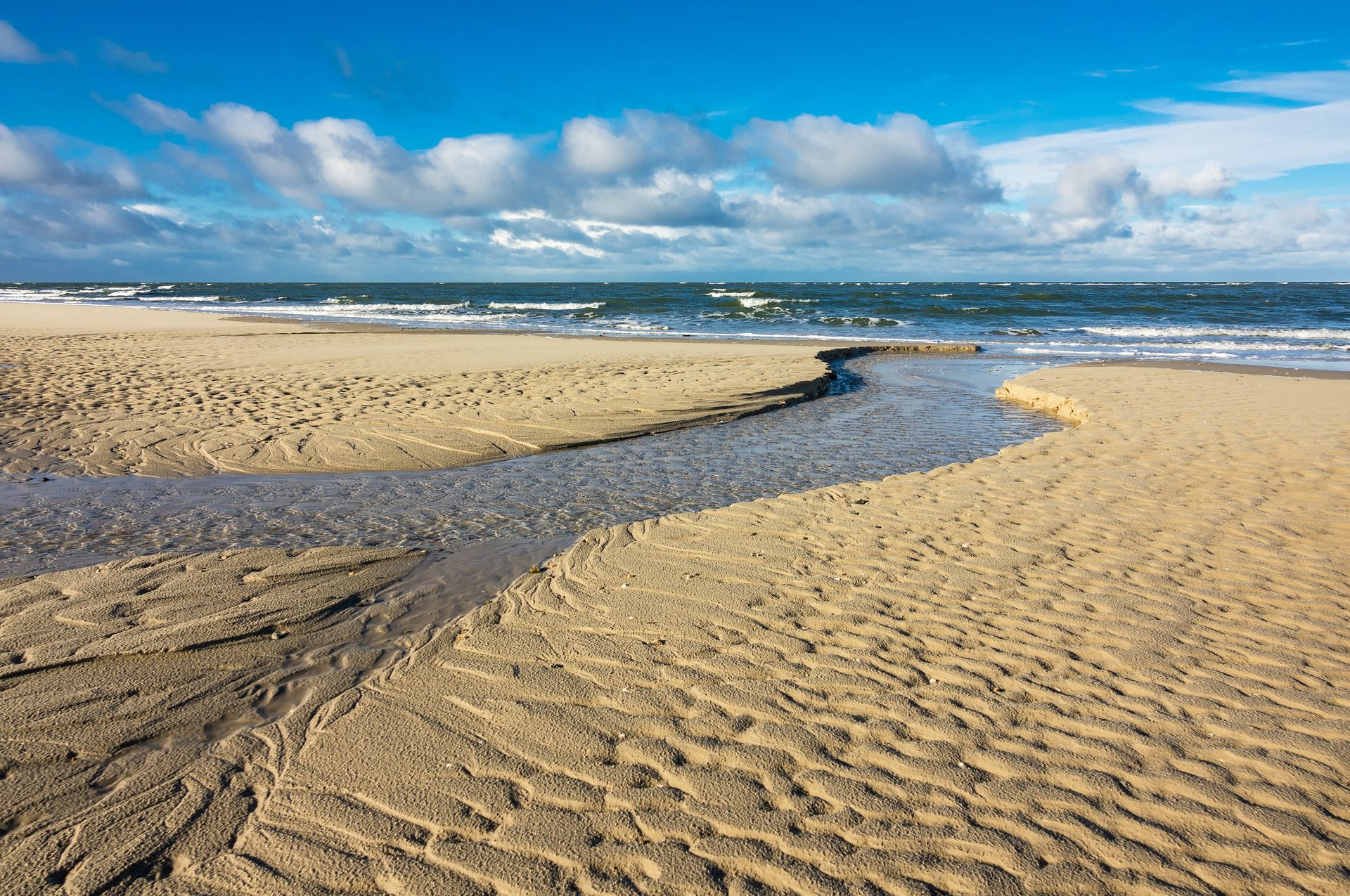 Priel im Wattenmeer