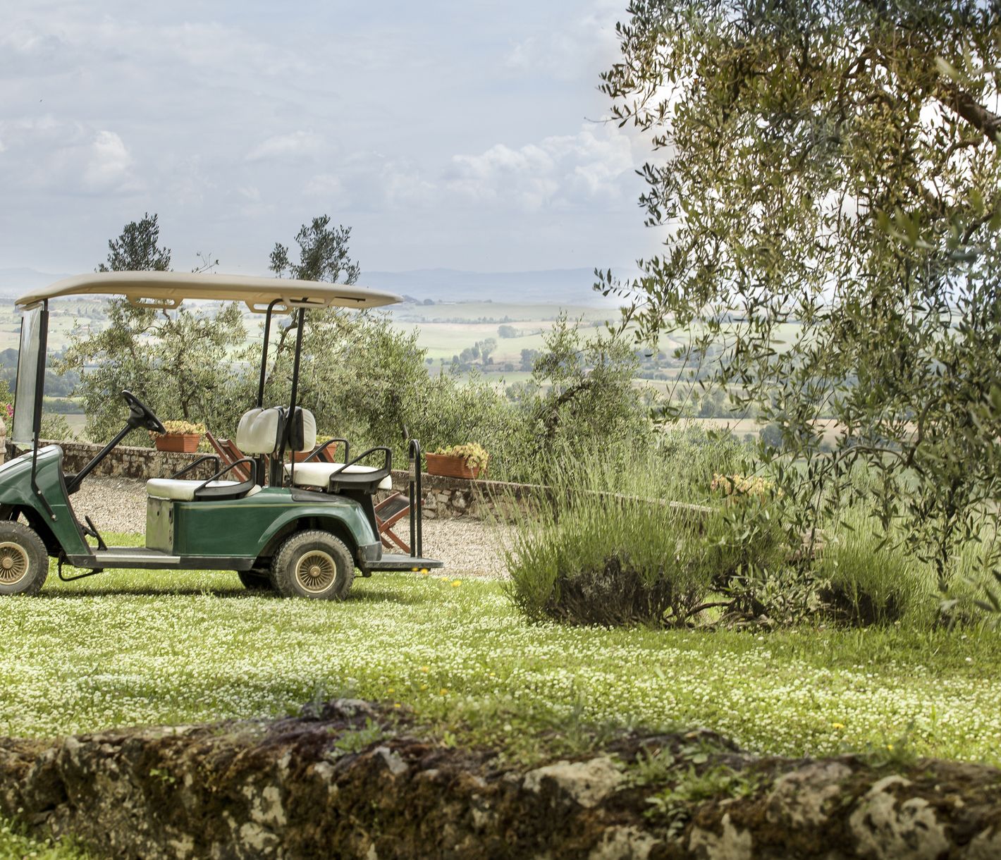 Golfen mit dem Buggy