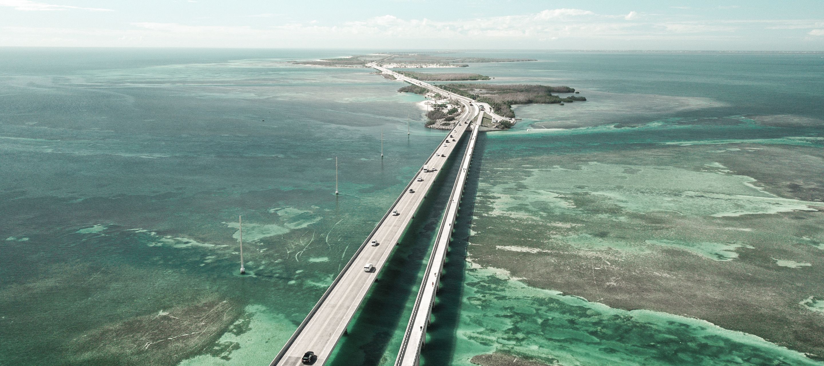 Der Overseas Highway verbindet die verschiedenen Inseln der Florida Keys.