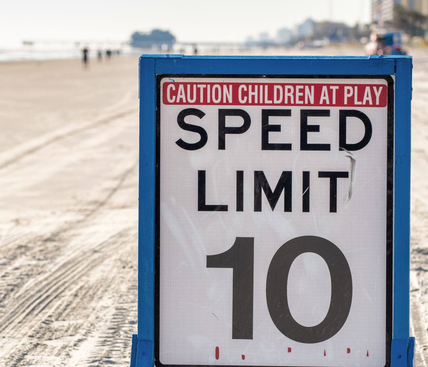 Geschwindigkeitsbegrenzung am Daytona Beach