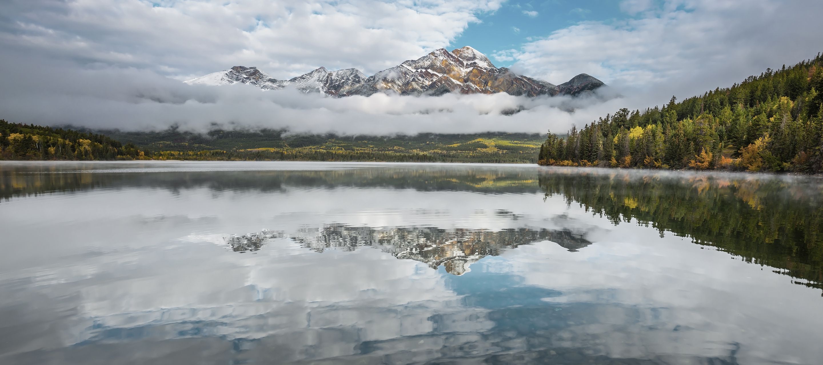 Pyramide Lake à Jasper.