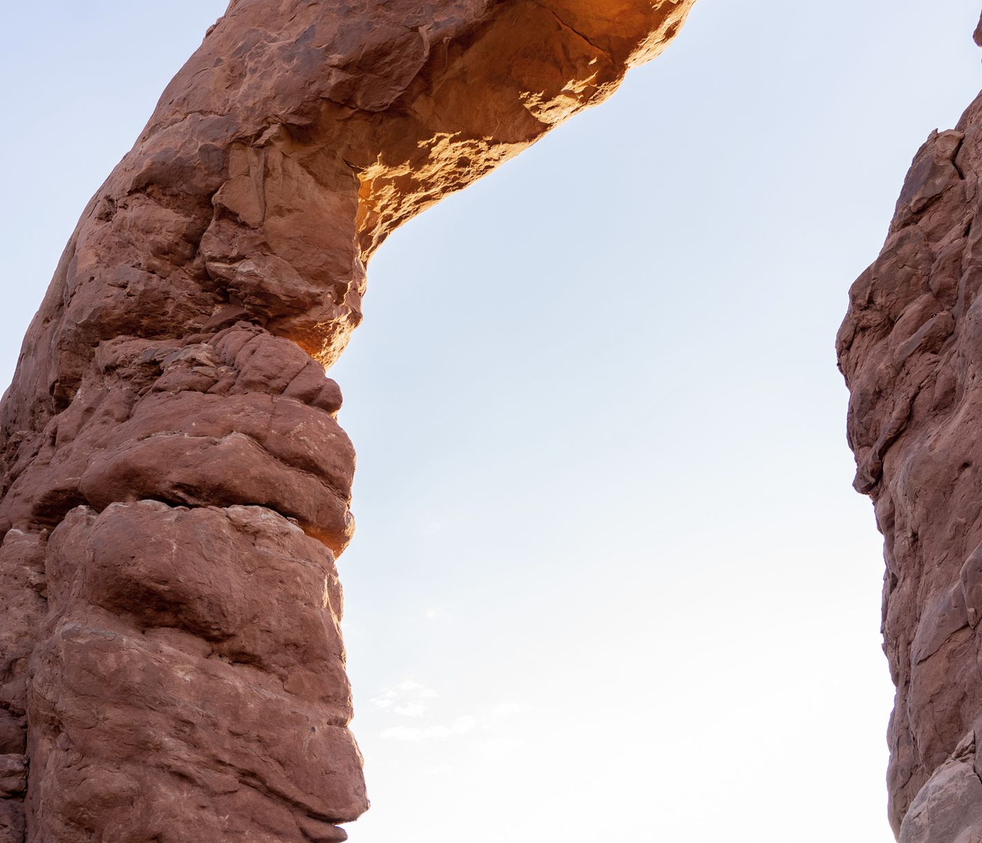 Vision typique dans le parc national Arches près de Moab