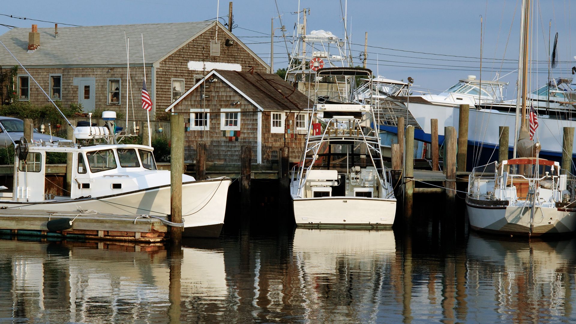 Kleiner Hafenort an der Küste von New Hampshire.