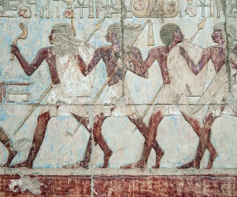 Peintures murales dans le temple d’Hatchepsout