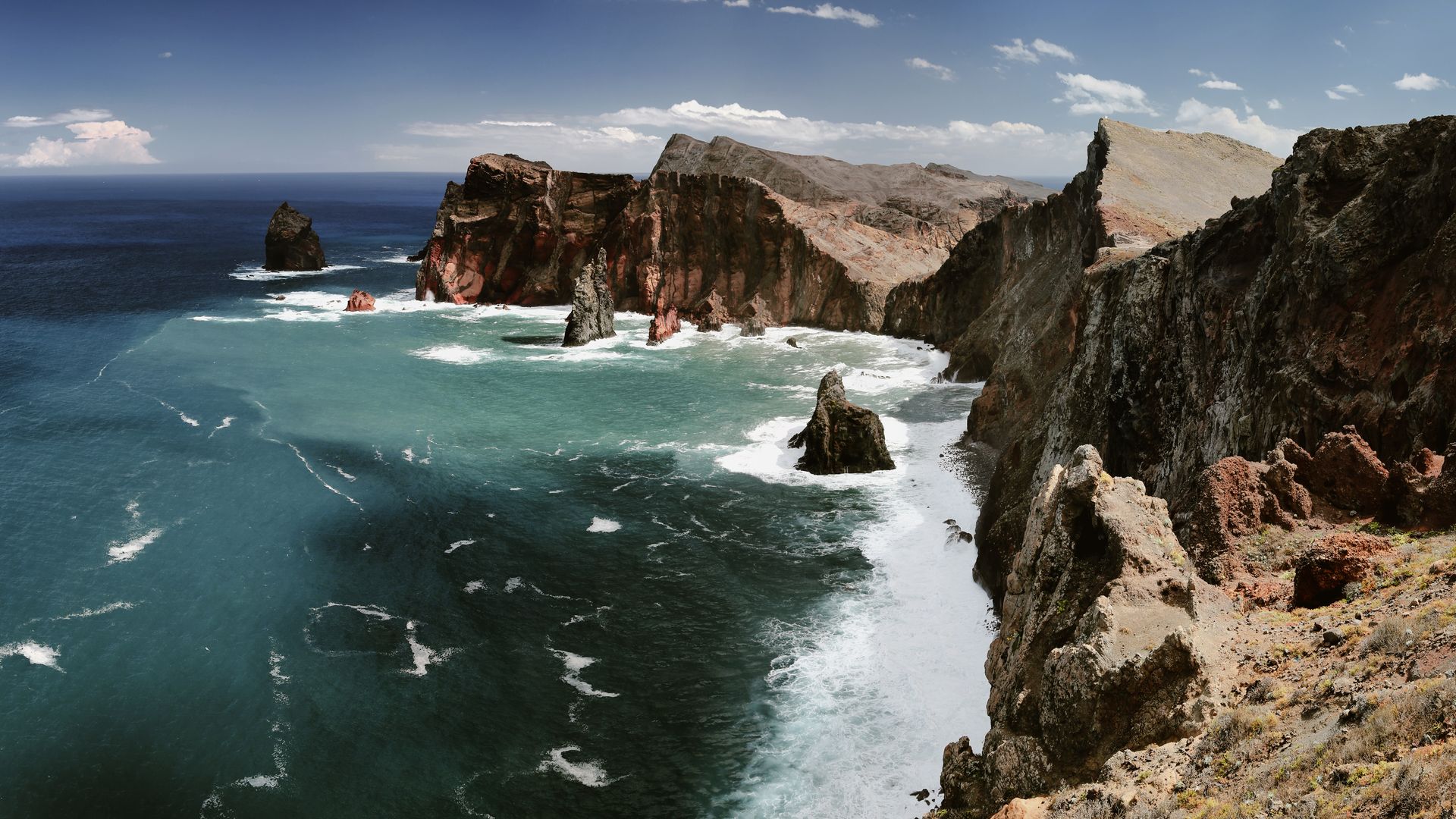 Der Panoramablick über die Ponta de Sao Loureno