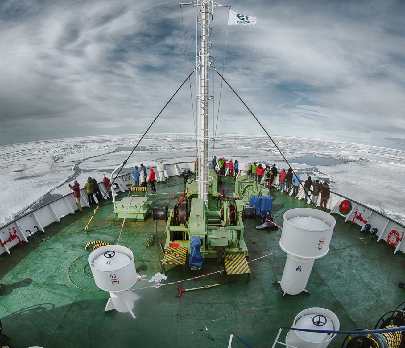 Expeditionsschiff Ortelius im Packeis