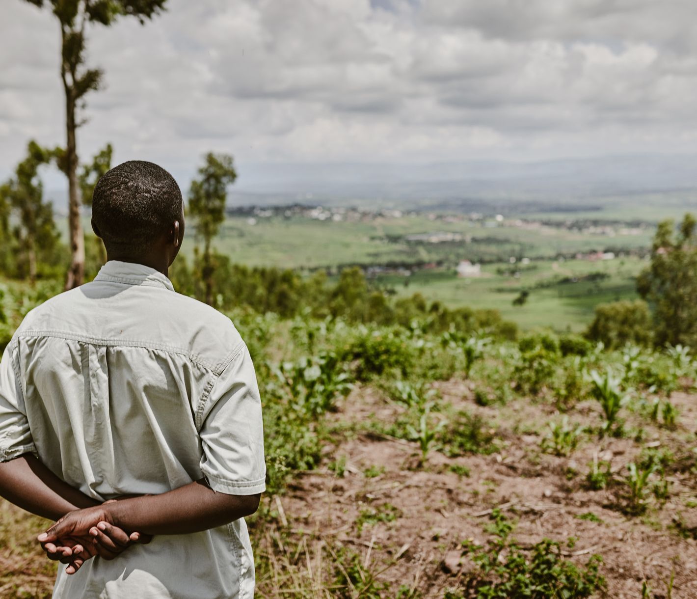 Vue sur le paysage autour de Nyagatare dans le nord-est du Rwanda