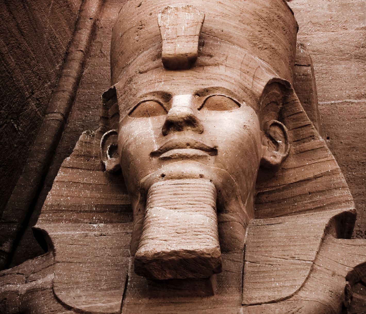 Riesige Steinskulpturen in Abu Simbel