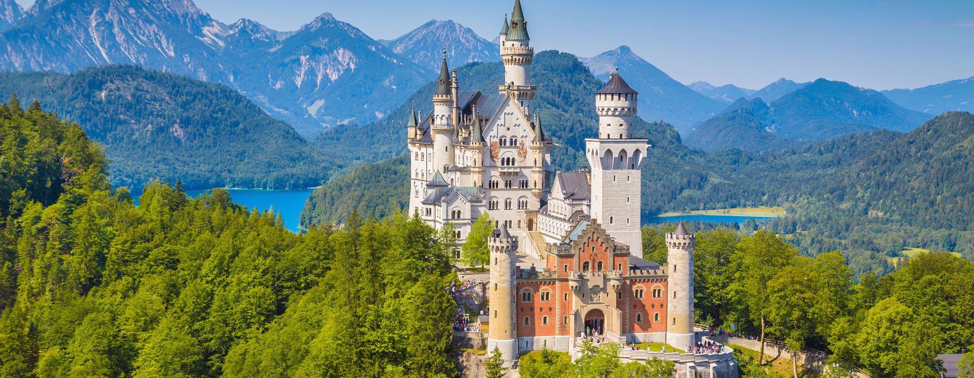 Schloss Neuschwanstein im Sommer