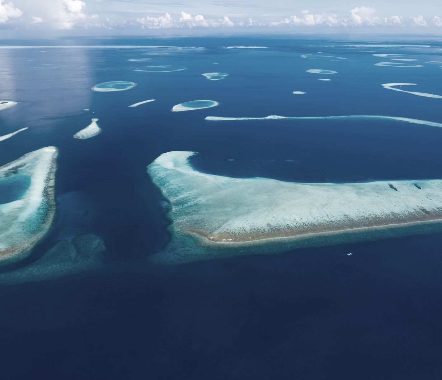 Blick auf den einzigartigen Archipel im Indischen Ozean