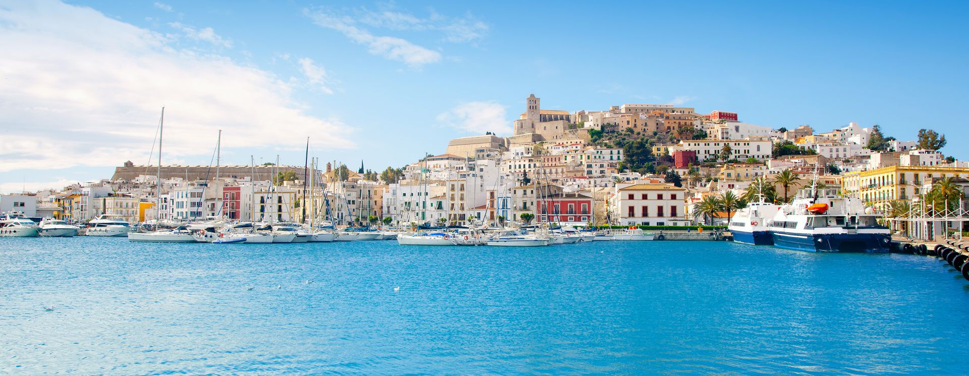 Panoramablick auf Ibiza-Satdt