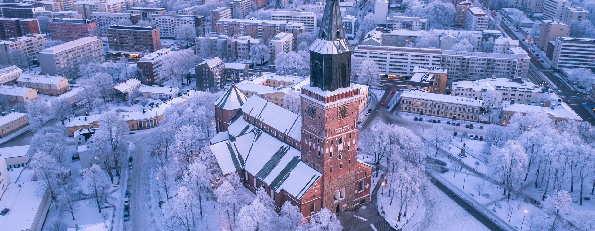 Cathédrale de Turku en hiver