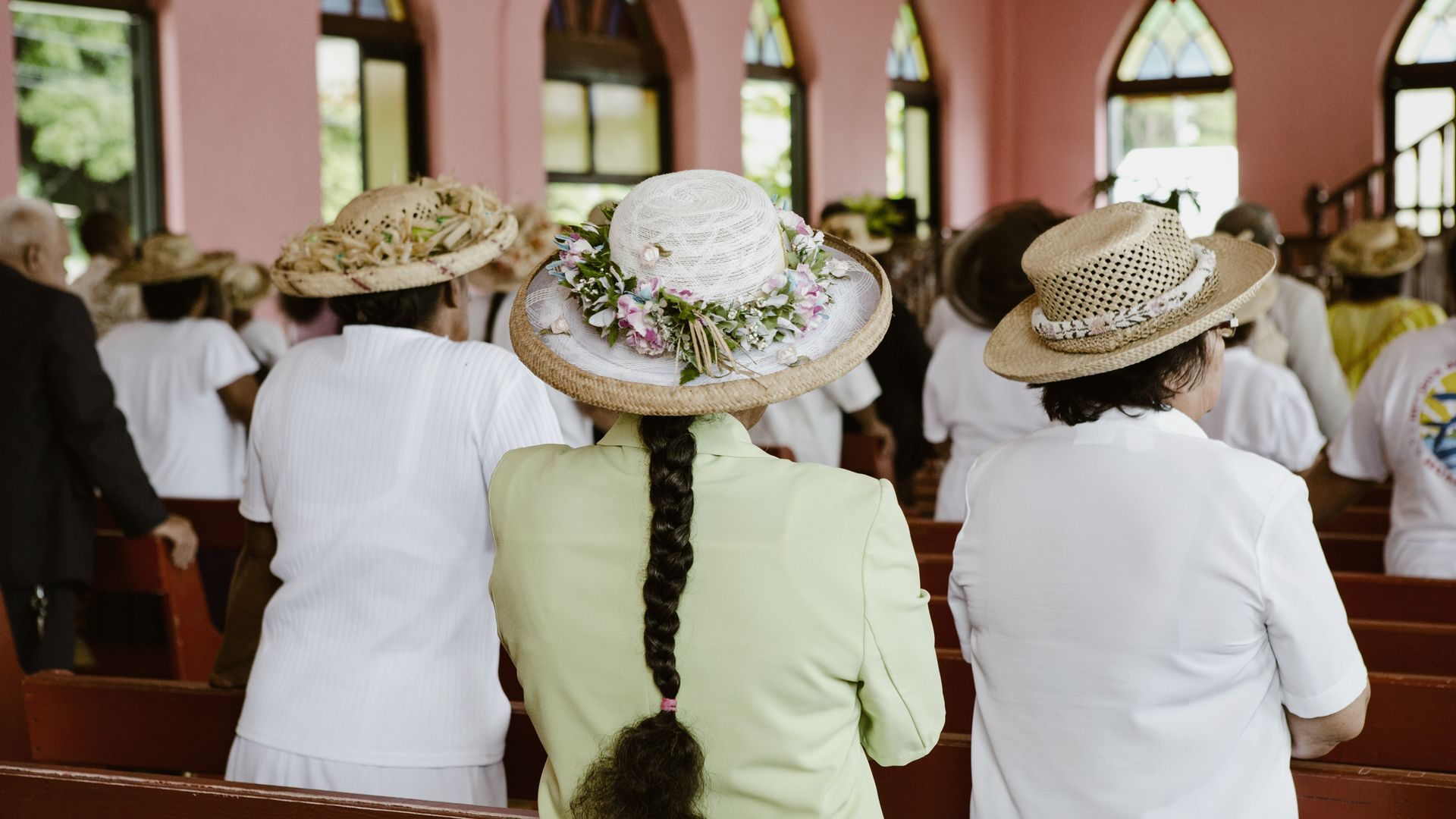 Kirchenbesuch auf Tahitianisch