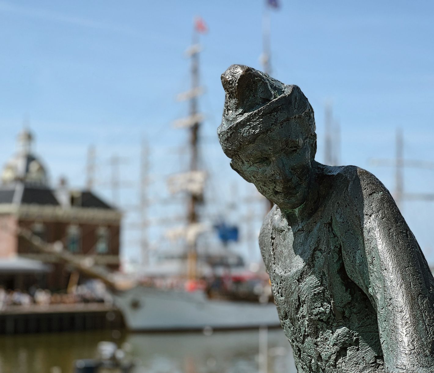 Tobbedanser-Statue in Harlingen