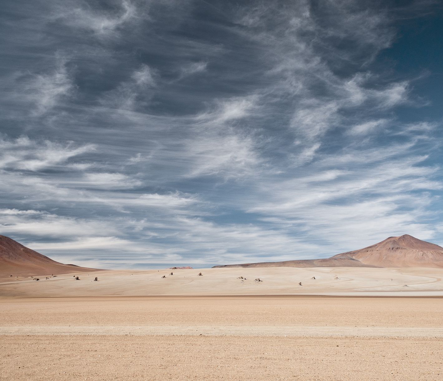 Eine Wüste, wie gemalt