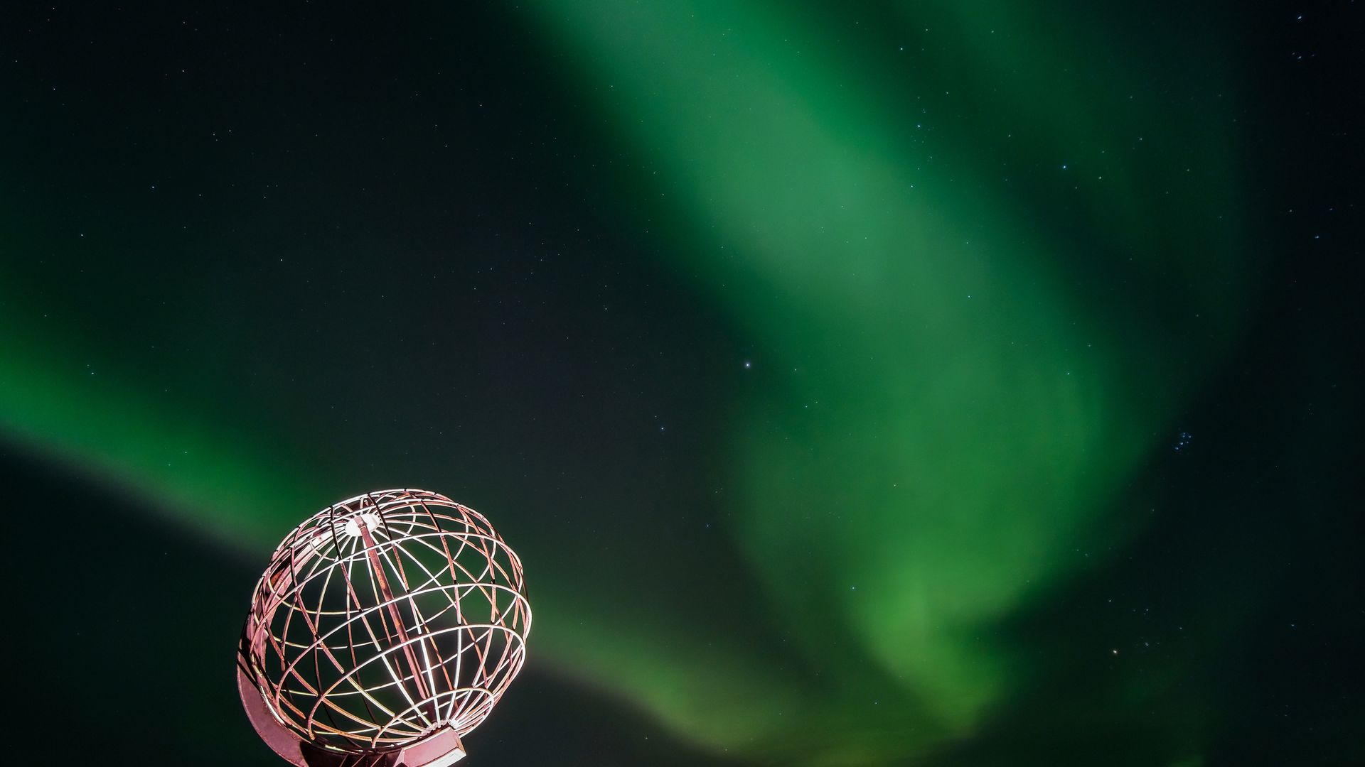 Polarlichter am Nordkap