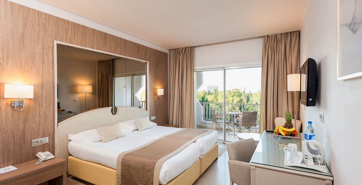 Chambre double vue jardin