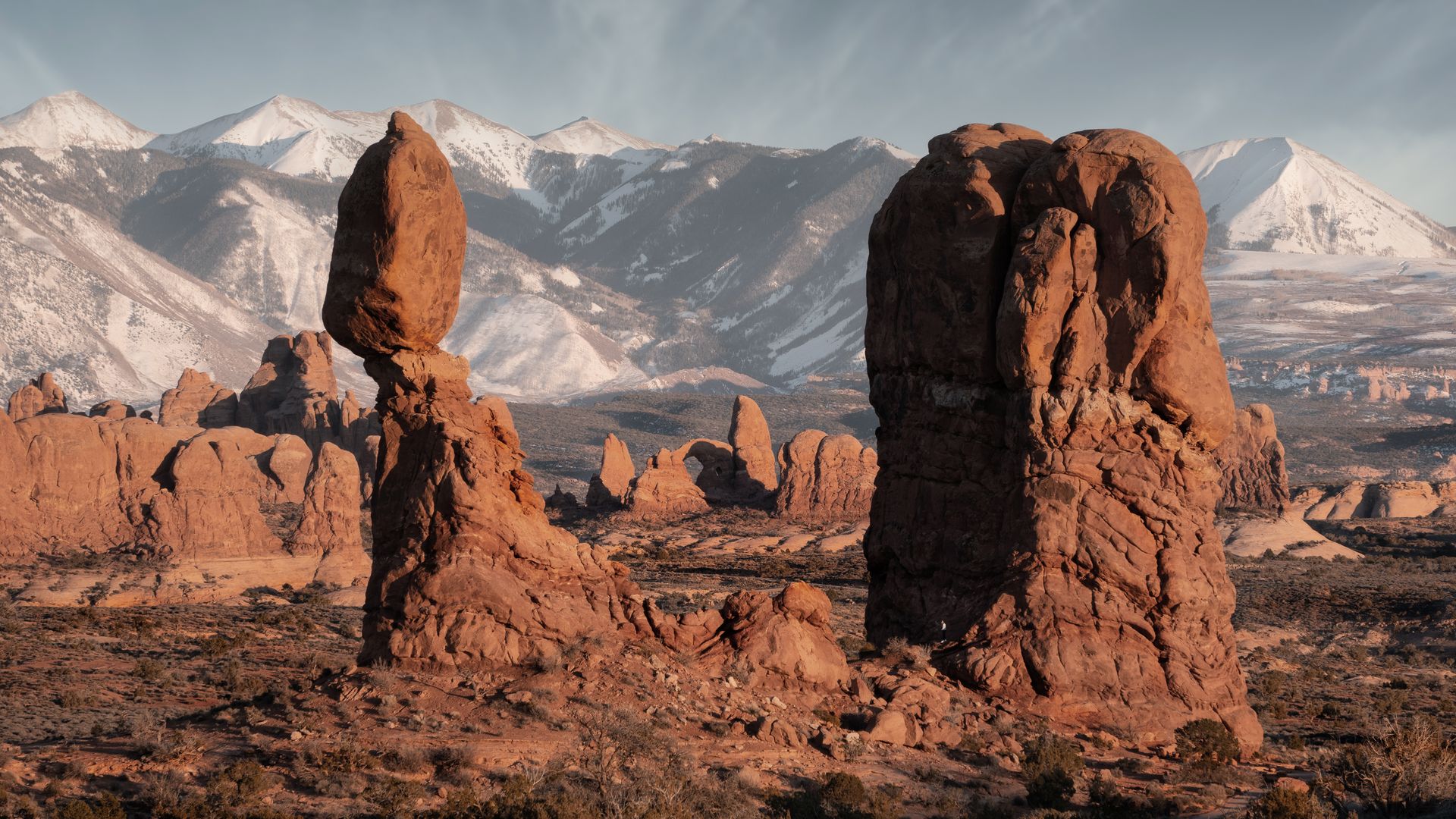 Der Balanced Rock im Arches National Park ist ein tolles Fotomotiv.