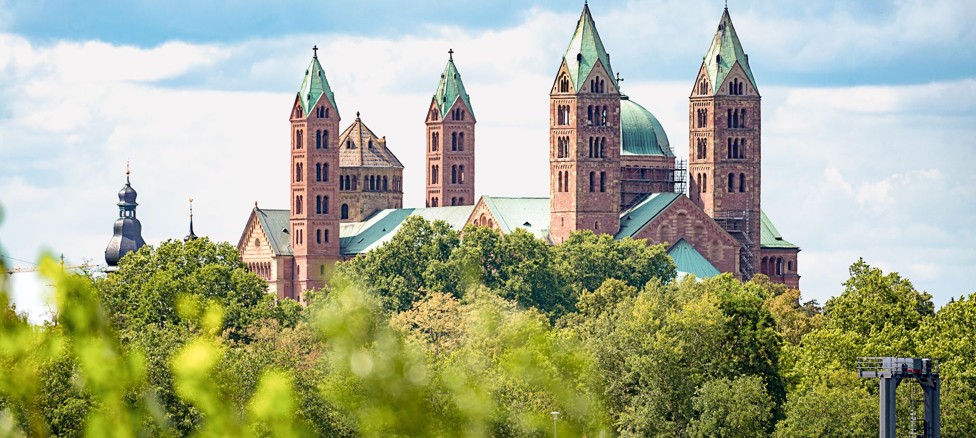 Vue sur la cathédrale impériale de Spire.