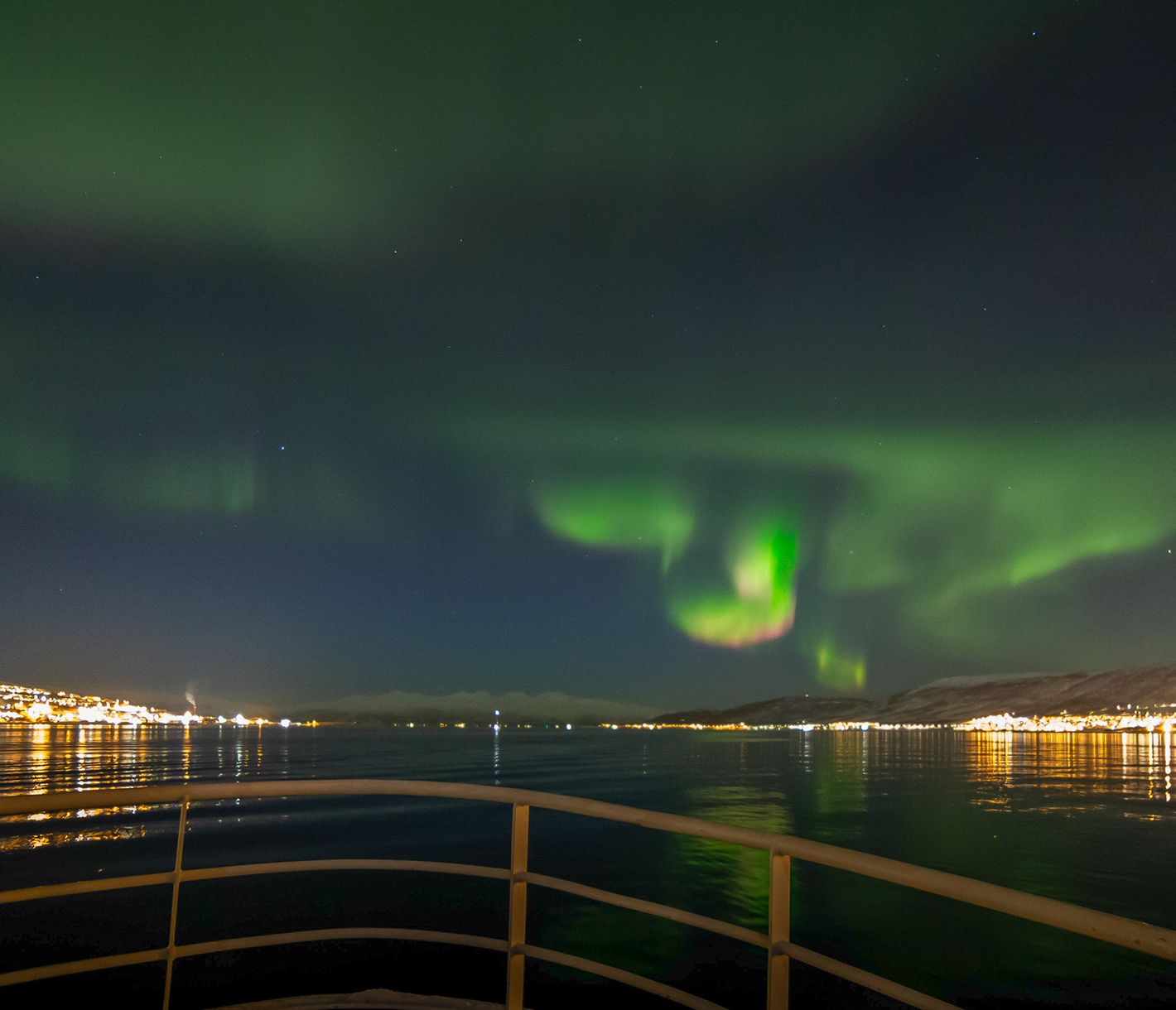 Nordlicht-Cruise mit einem Elektroboot
