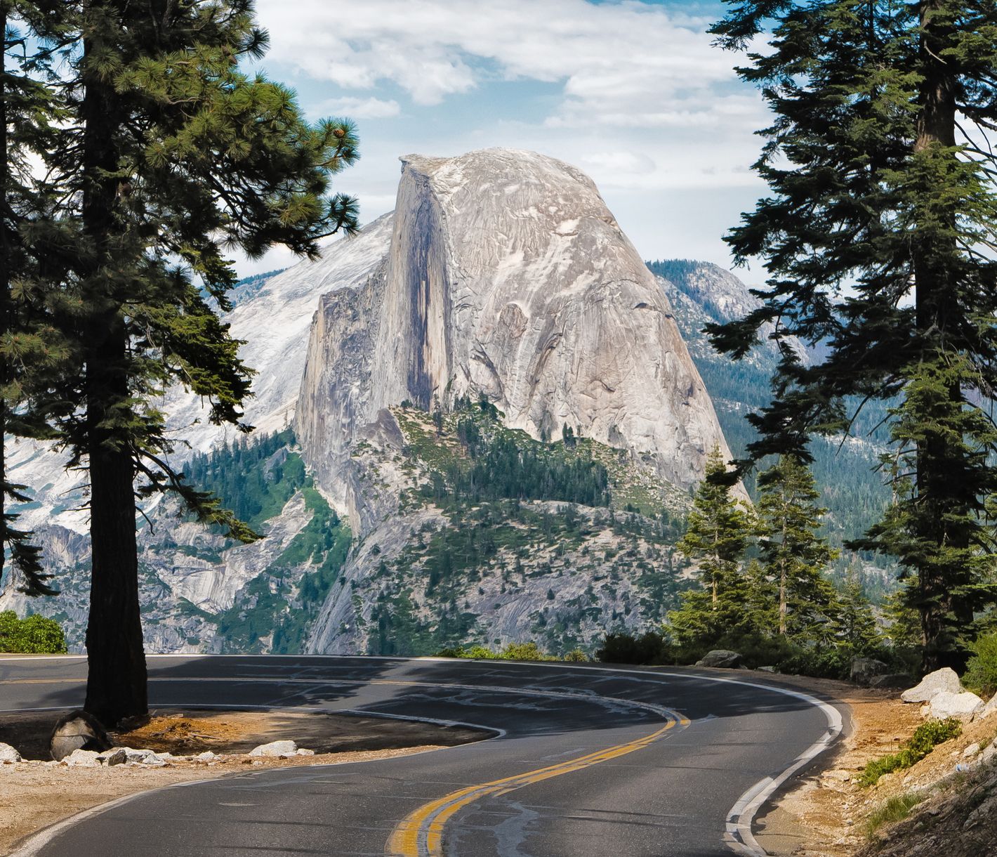 Der Glacier Point im Yosemite National Park garantiert für einen traumhaften Ausblick.