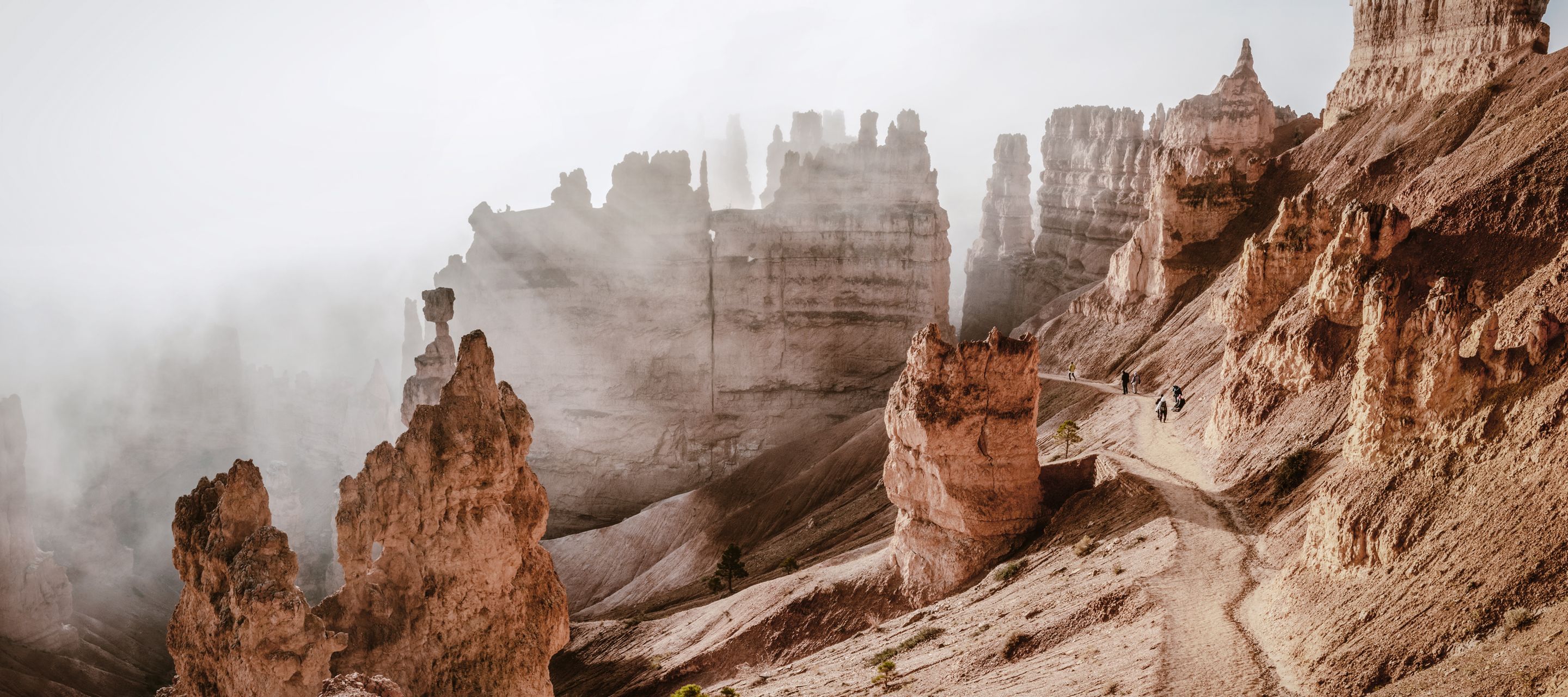 Eine magische Welt aus roten, orangen und rosafarbenen Hoodoos erwartet Sie im Bryce Canyon.