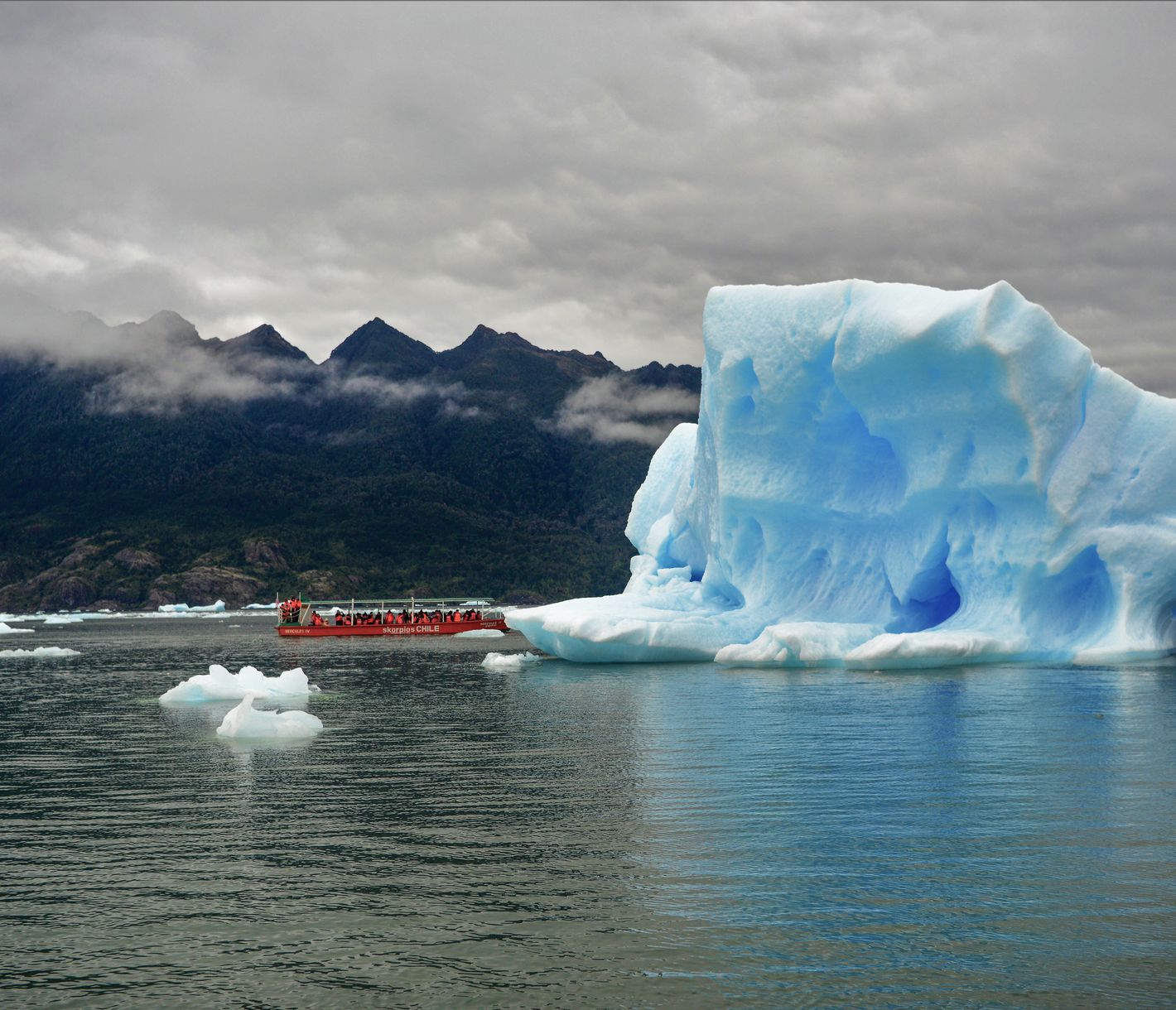Ankunft am San Rafael Gletscher.