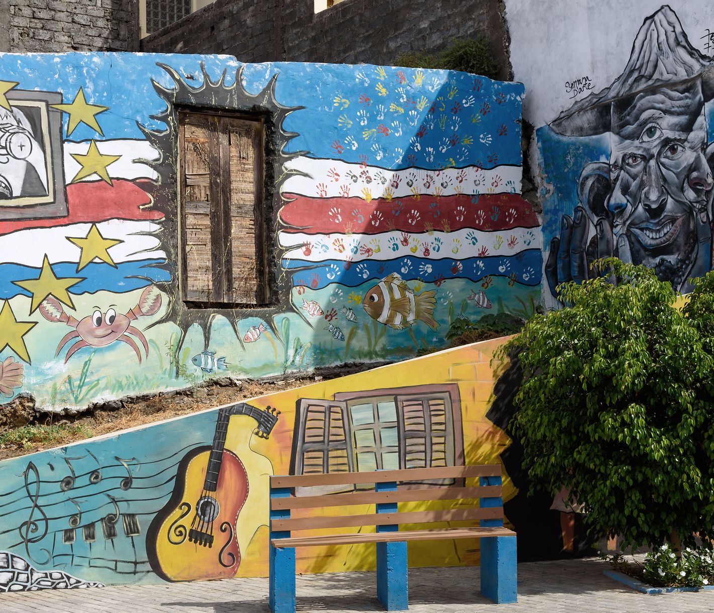Street-Art in São Filipe, der Hauptstadt von Fogo, Kapverden