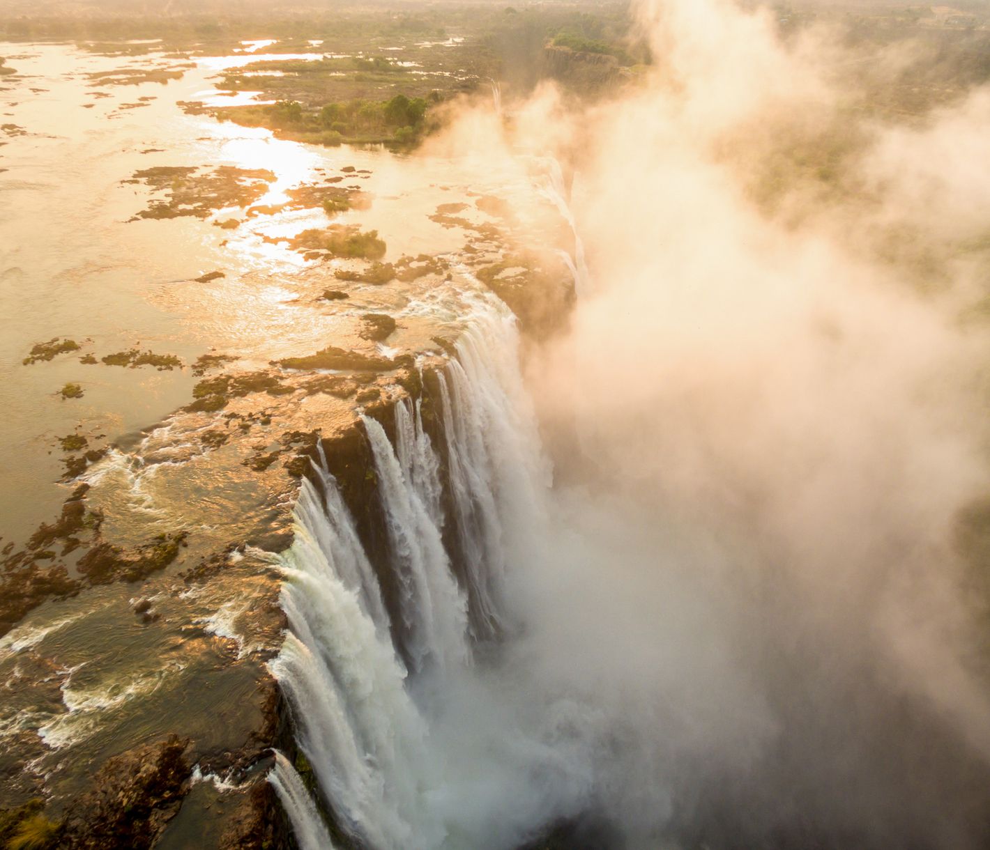 Victoriafälle, Simbabwe-Seite