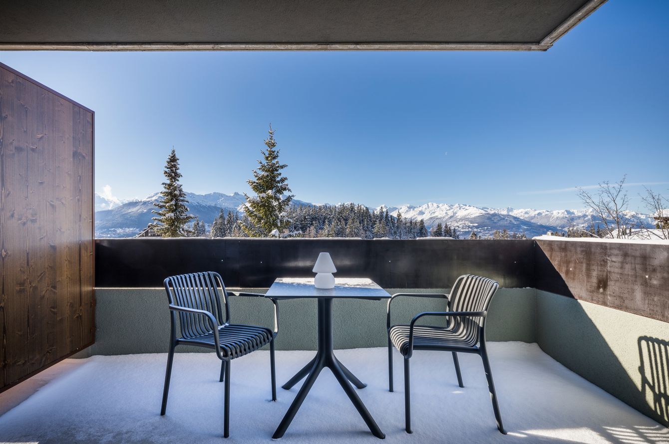 Chambre double comfy vue sur la montagne
