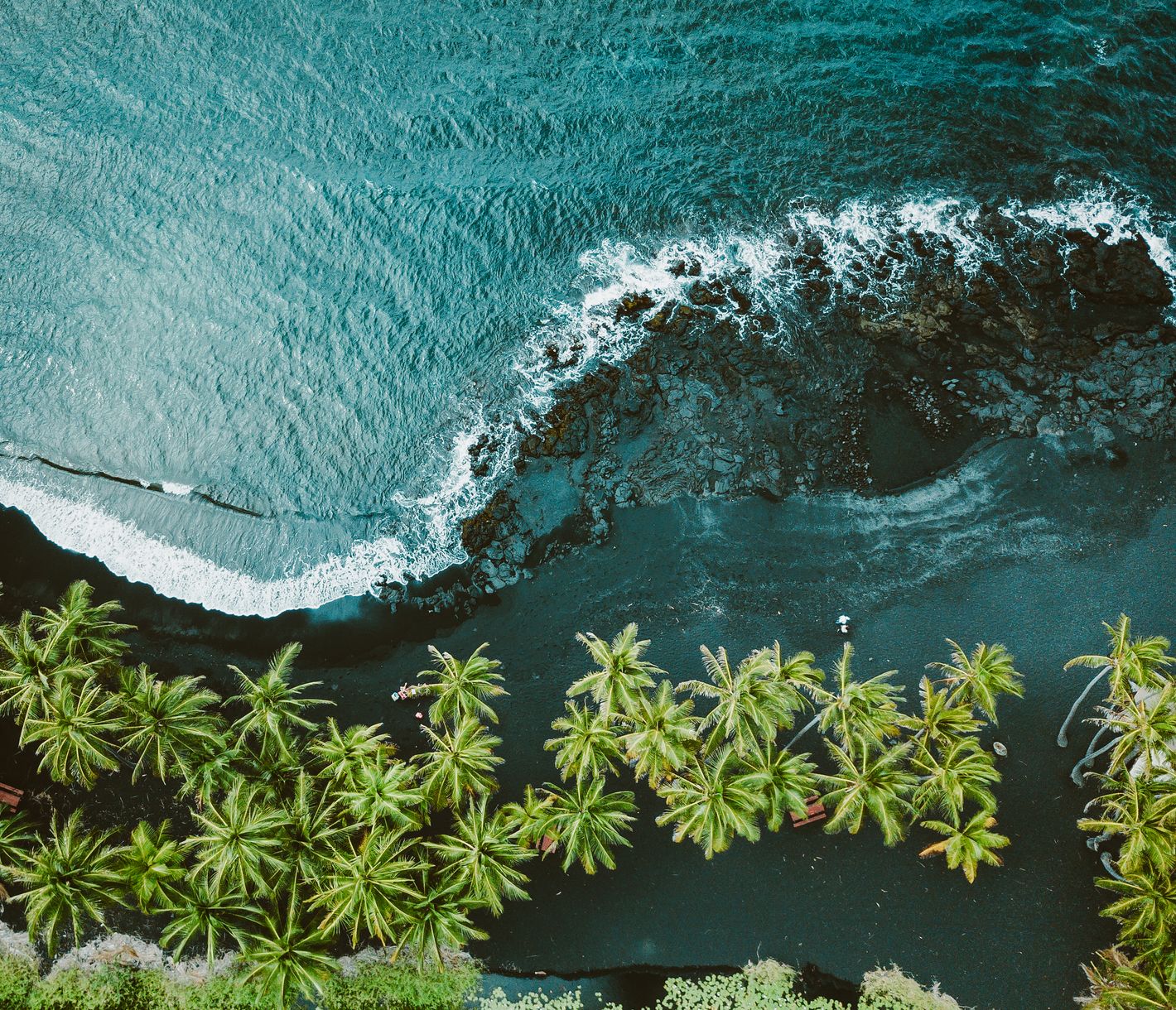 Der Black Sand Beach liegt im Süden der grössten Hawaii-Insel.