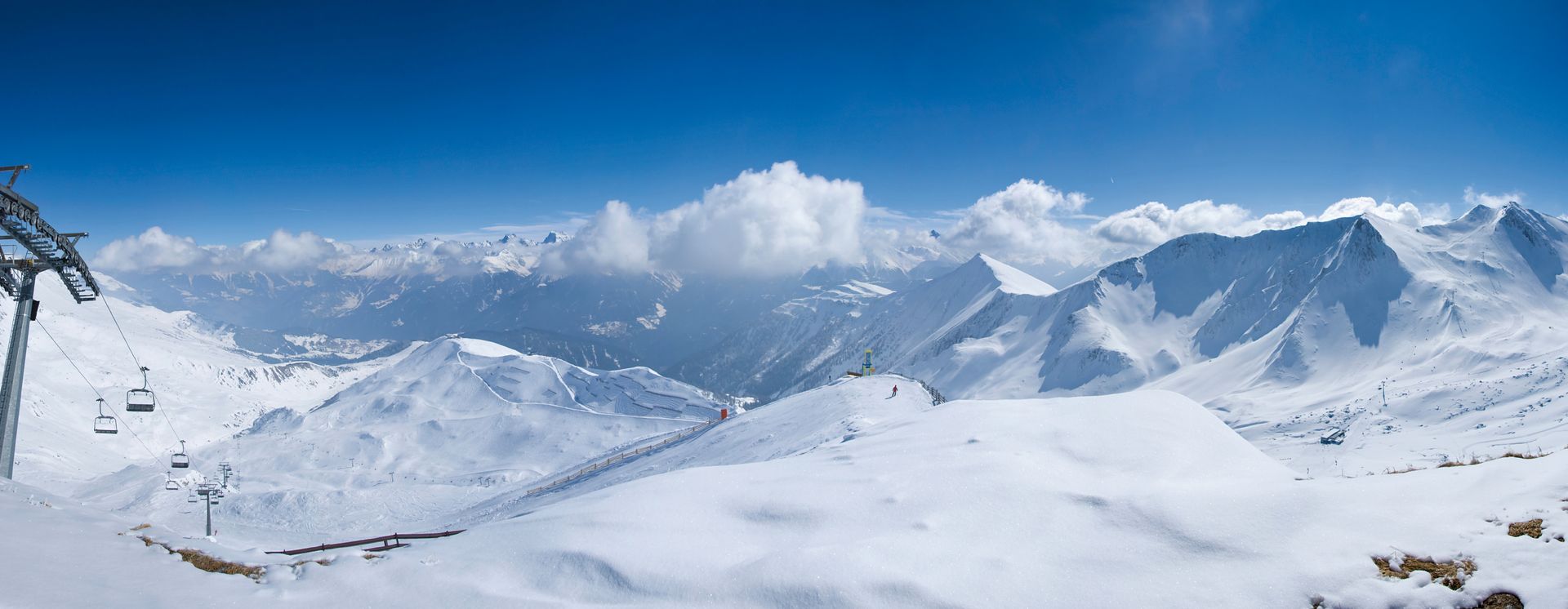 Berpanorama im Oberinntal im Winter