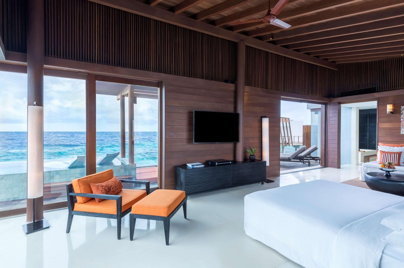 Villas Over Water Sunset Ocean Pool
