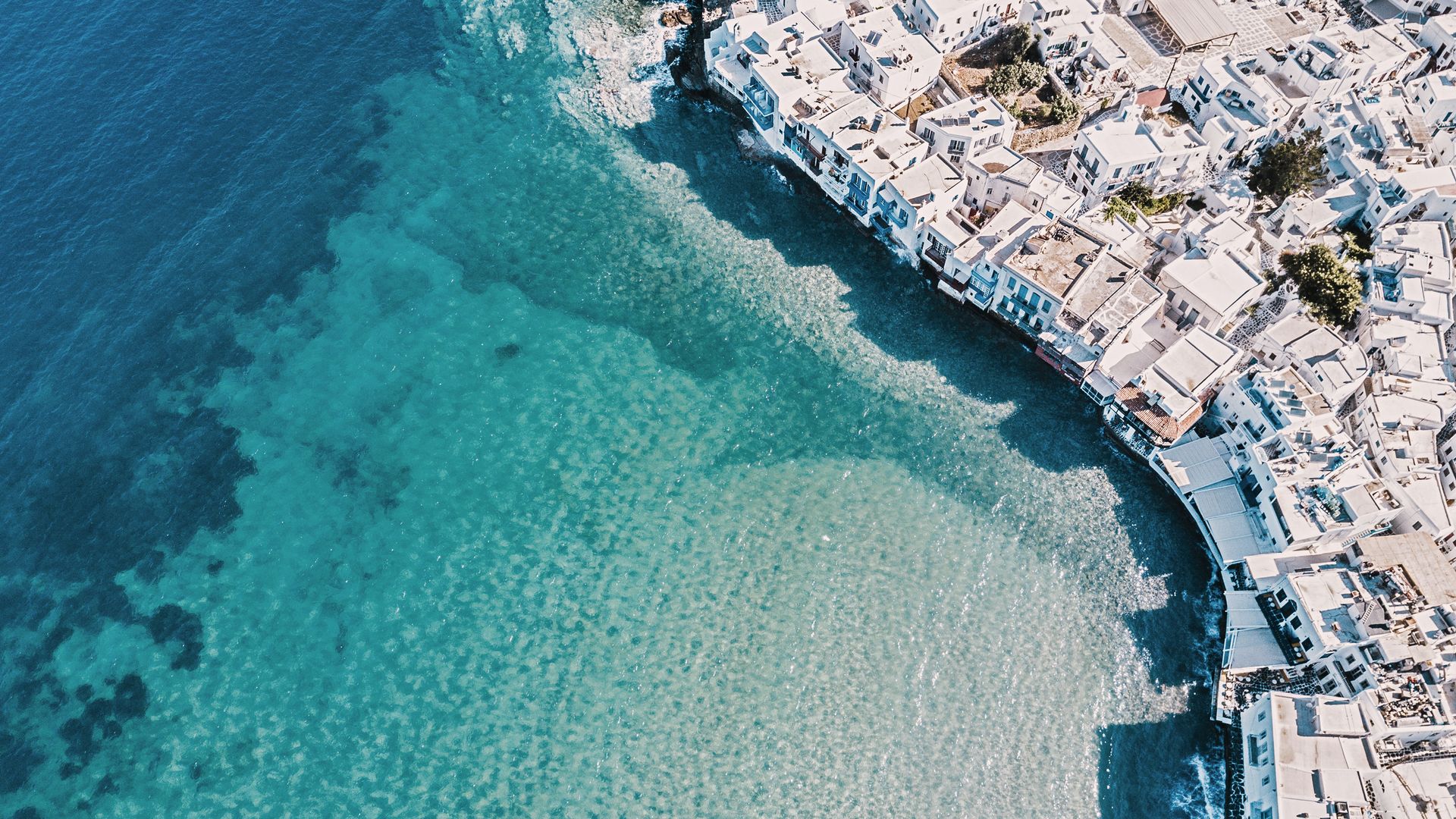 Ein Haus direkt am Meer – auf Mykonos ist dies Alltag.