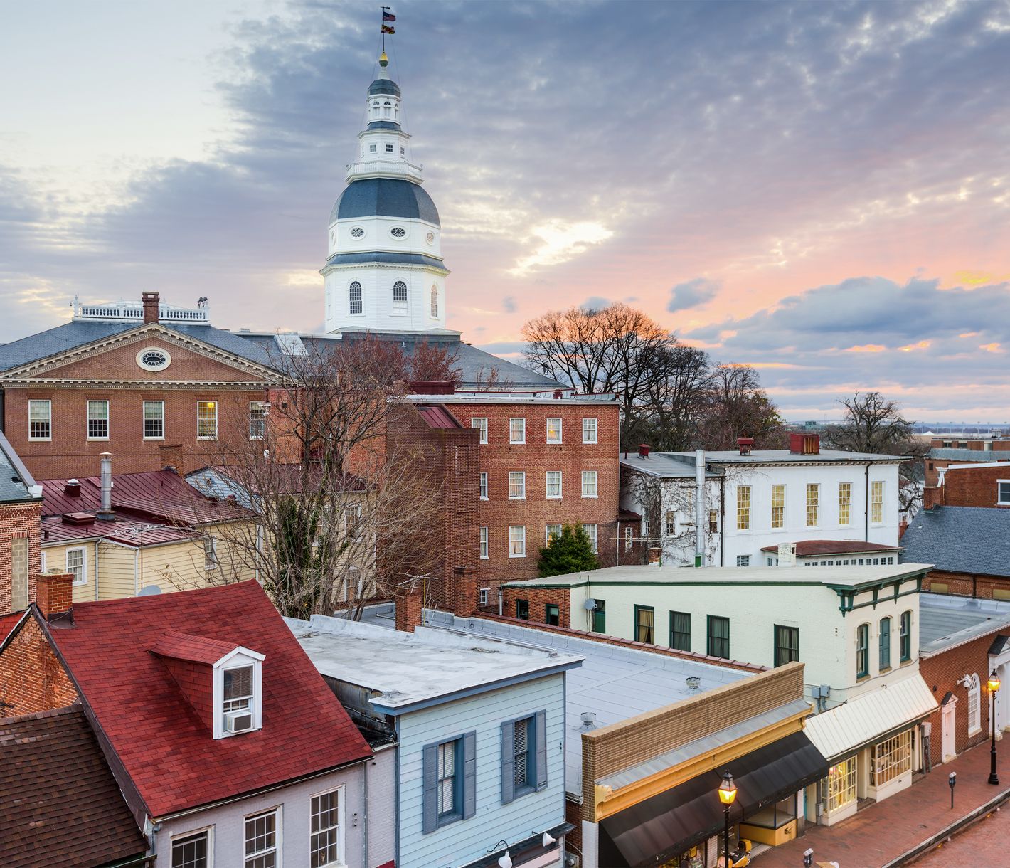 Annapolis, die Hauptstadt von Maryland, liegt direkt an der Chesapeake Bay.