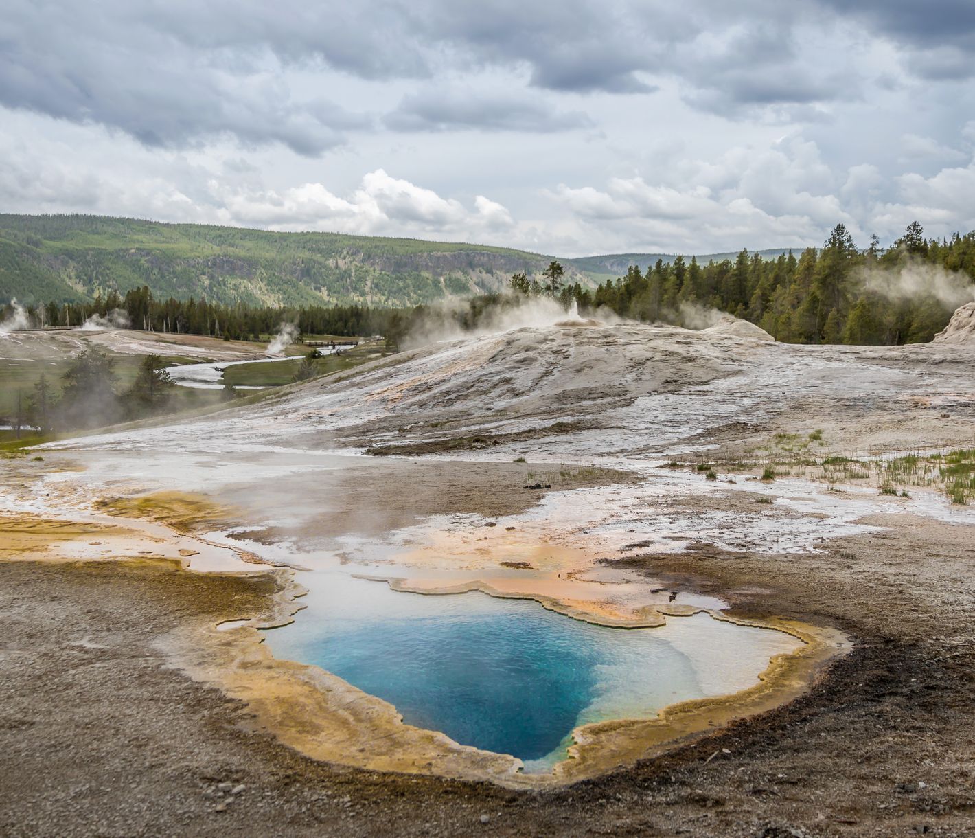 Der Yellowstone National Park ist der älteste Nationalpark der USA.