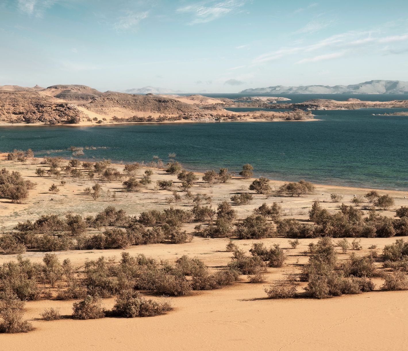 Sicht auf den Nassersee vom Dakka-Tempel aus