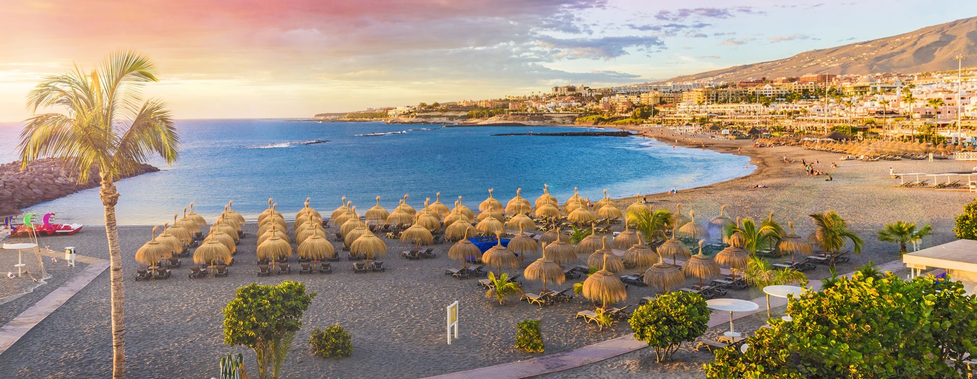 Fantastischer Ausblick auf Playa de Torviscas und Playa de Fanabe