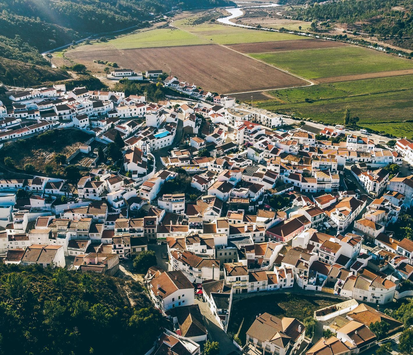 Odeceixe aus der Luftperspektive